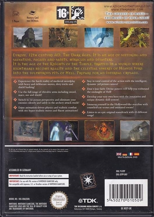 Knights of the Temple Infernal Crusade - GameCube (B Grade) (Genbrug)